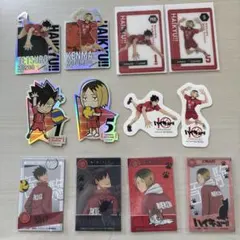 ハイキュー‼︎ 黒尾鉄朗　孤爪研磨　カード　ステッカー　おまとめ