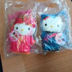 マクドナルド　ハローキティ & ダニエル チャイナ服ぬいぐるみセット【限定】