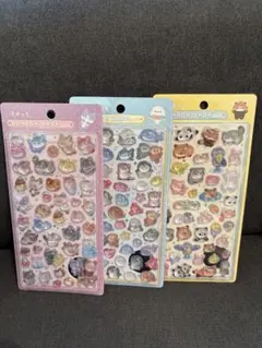 BONBON DROP シールセット 3枚　きゃっと　あくありうむ　あにまる