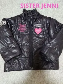 SISTER JENNI 黒 ダウンコート ジャンパー ベスト 2way 女の子