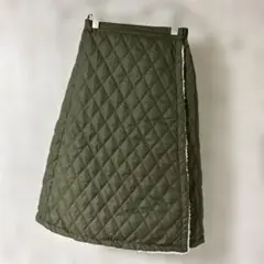 裏ボアキルトロング巻きスカート 2way