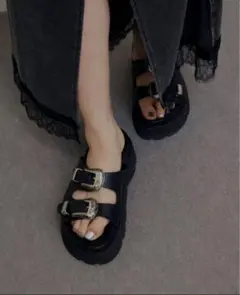 レディース サンダル　クロコ　アメリヴィンテージ CROOKED HOLE SANDAL（サンダル）｜Ameri（アメリ）の