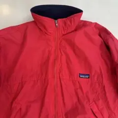パタゴニア　シェルドシンチラジャケット　赤　Sサイズ　裏フリース