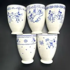 新品未使用　ミッキー ミニー 脚付きカップ 5個セット