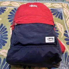 希少 90s Old Stussy バックパック リュック バイカラー 紺タグのサムネイル