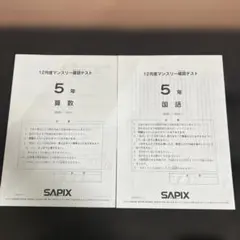 2026年最新】サピックス 5年 マンスリー確認テストの人気アイテム