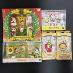 シルバニア 赤ちゃん クリスマスセット ポップコーンズ みつばち いちご りんご
