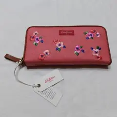 キャスキッドソン プレミアムコンチネンタルジップウォレット ストライプ 長財布