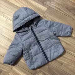 無印良品　ダウンコート ブルーグレー 80