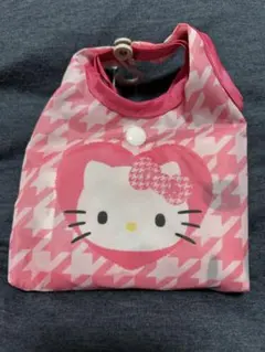 しまむら　キティちゃん　エコバッグ　千鳥柄　ピンク