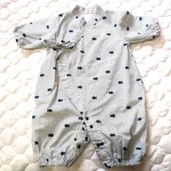 ベビーロンパース　可愛い　お魚　50〜60cm 大きめ　日本製