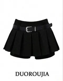 sheih ミニプリーツスカート　ブラック