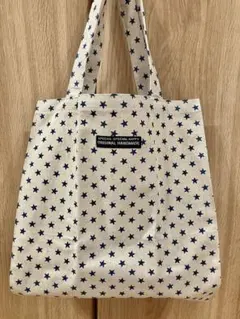 マチ広エコバッグ・サブバッグ手提げ♡スター星柄A4 ラメ