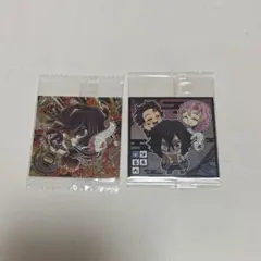 鬼滅の刃 ディフォルメシール ウエハース 伊黒小芭内 甘露寺蜜璃 竈門炭治郎