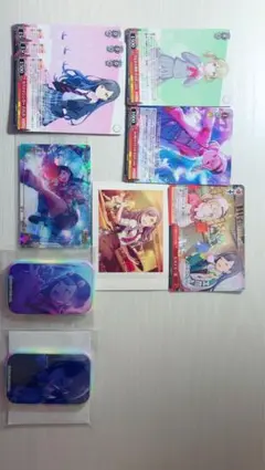 プロセカ 小豆沢こはね 白石杏 カード、缶バッジ、チェキ