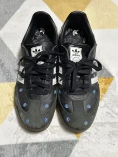 adidas Samba ブラック/ホワイト花柄