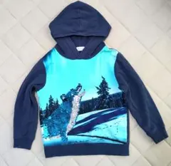H&M ネイビー パーカー 110cm
