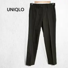 ユニクロ 感動パンツウルトラライト スラックス テーパード ウールライク カーキ