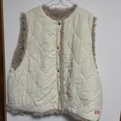 キルティング ✖️ファーリバーシブル　2way オーバーサイズベスト