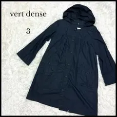 美品【vert dense】ヴェールダンス スプリングコート ネイビー Lのサムネイル