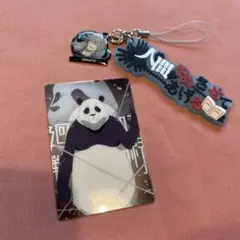 呪術廻戦　カード　キーホルダー　ストラップ　2個　パンダ　MAHITO　匿名配送