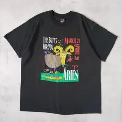 90s USA製　フルーツオブザルーム　Tシャツ　牡羊座　星座　アート　シングルのサムネイル