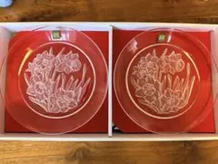HOYAクリスタル 5枚セット 花柄 プレート - メルカリ