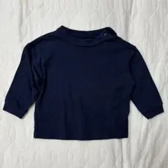 UNIQLO ユニクロ ベビー ソフトタッチコットンモックネックTシャツ(長袖)