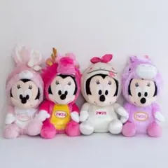 ディズニー 干支 ぬいぐるみ バッジ 2011 兎年 5種 ミッキー ミニー 他