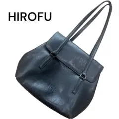 HIROFU ヒロフ ハンドバッグ レザー 本革 Hロゴ型押し　肩掛け　冠婚葬祭のサムネイル