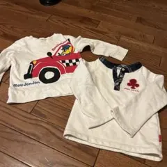 2枚セット　長袖Tシャツ まとめ売り　ムージョンジョン　100