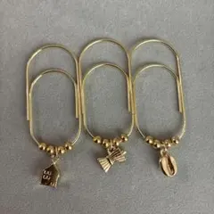 ペーパークリップ　saving 手帳 読書に　【家　ドリッパー　コーヒー豆】