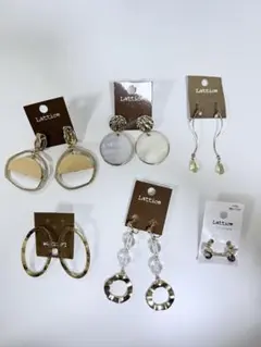 Lattice ピアス4点 ➕イヤリング2点 まとめ売り 【6点セット】のサムネイル