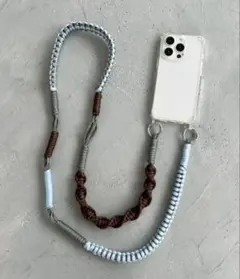 ⭐︎ruさま専用⭐︎マクラメ編みスマホショルダーストラップ