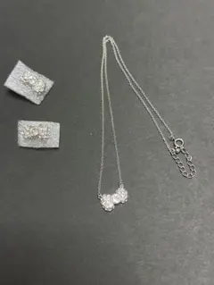 HELLO KITTY スワロフスキー ネックレス&ピアス 2014年製
