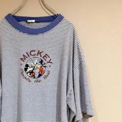 goodデザイン☆90s ディズニー プルート ボーダー Tシャツ L相当 