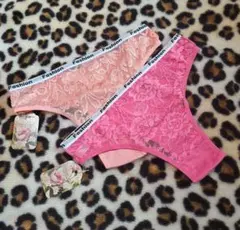 ❤︎レースショーツ❤︎ バックレース ピンク ベージュ M