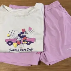MサイズGU Disney ミッキー＆ミニー ルームウェア 上下セットのサムネイル