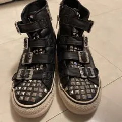 週末SALE ASH アッシュ　ハイカットスニーカー　スタッズ装飾