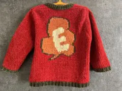 ヴィンテージ風カーディガン クロス刺繍付き