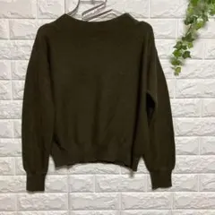 【オペークドットクリップ】（L）ニットプルオーバー フィルビビ ウールブレンド