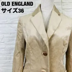 OLD ENGLAND ベージュ コーデュロイ テーラードジャケット【2508】のサムネイル