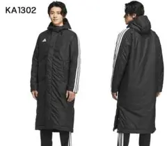 ★新品★adidasアディダス ベンチコート 黒・白【XL】