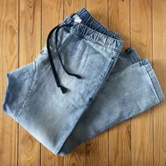 【今だけ大特価・美品】H&M DIVIDED イージージョガーデニム 青 M