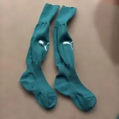 PUMA サッカーソックス 緑　16-18cm