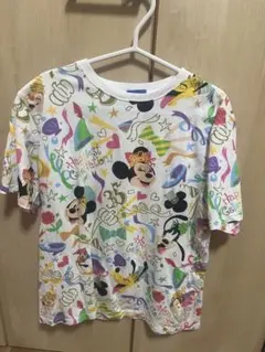 東京ディズニーリゾート 35周年 総柄 Tシャツ LLサイズ