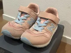 New Balance キッズスニーカー ピンク×ブルー ニューバランス