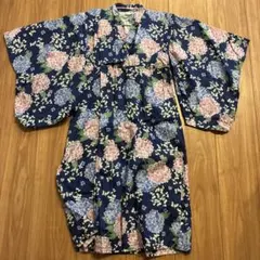 petit main 浴衣 紫陽花柄 120cm 帯付き値下げ！のサムネイル
