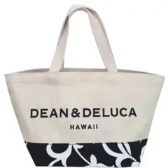 ディーン&デルーカ DEAN&DELUCA ハワイ 限定 ハイビスカス柄　黒