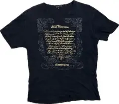 ⁠【Y2K】00s グランジ 箔プリント Tシャツ パンク お兄系 平成レトロ⁠のサムネイル